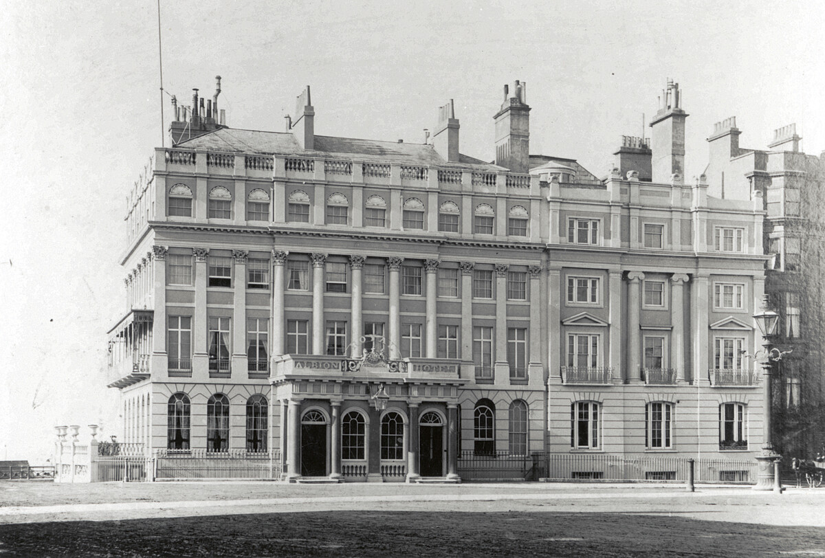 Royal Albion Hotel, c1900. View south from Old Steine.