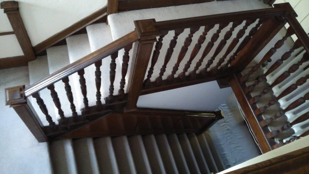 West wing staircase where Mollie saw the ghost