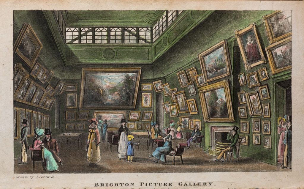 Brighton Picture Gallery aquatint c. 1820