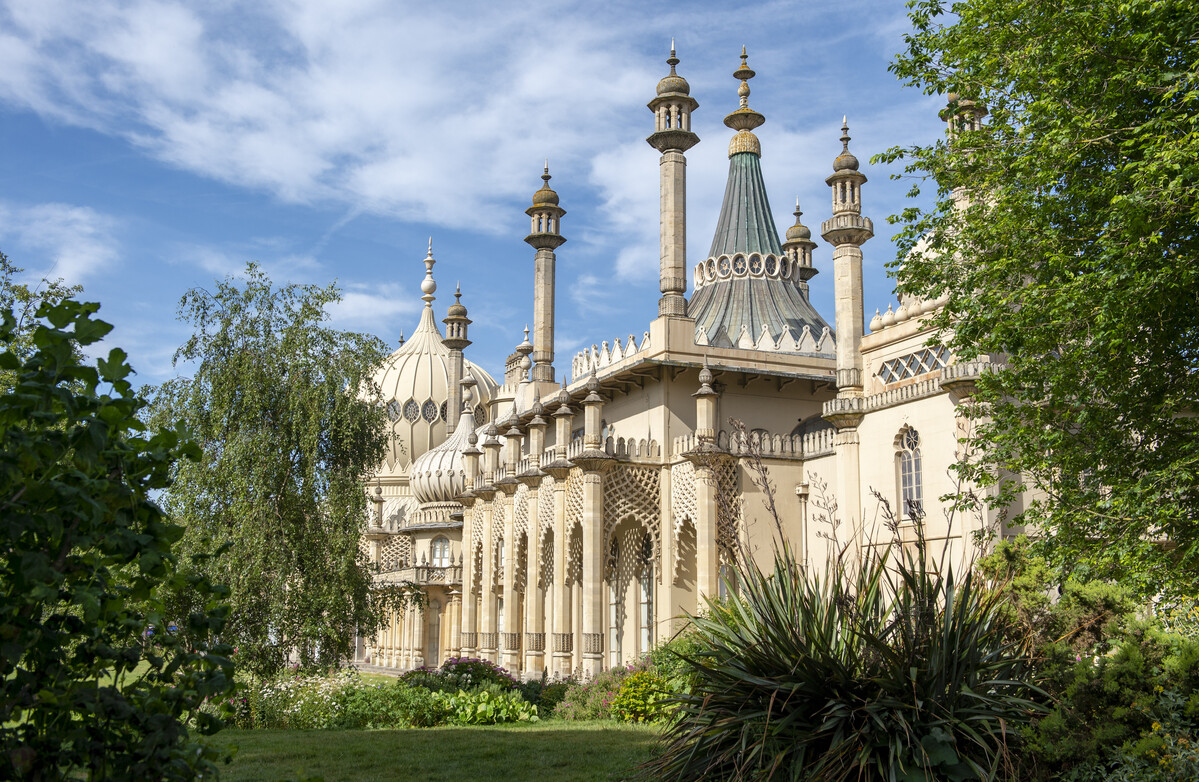 Exterior of Royal Pavilion from the Garden.