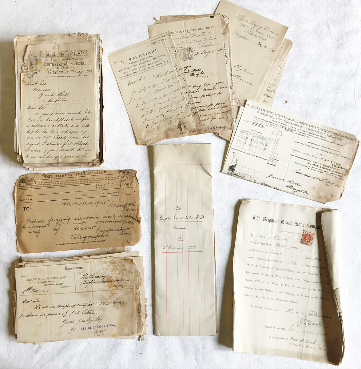 Collection of old documents.