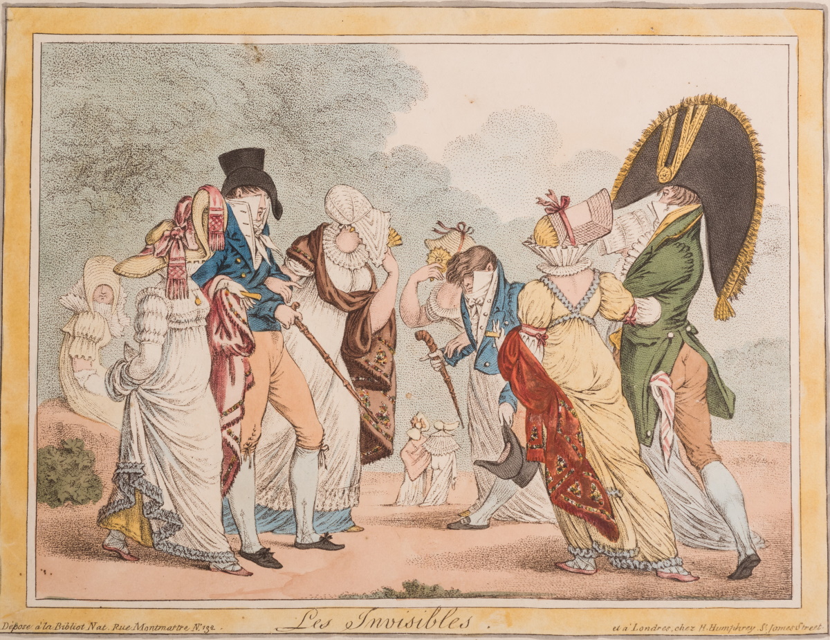 Illustration of people during the Regency Period