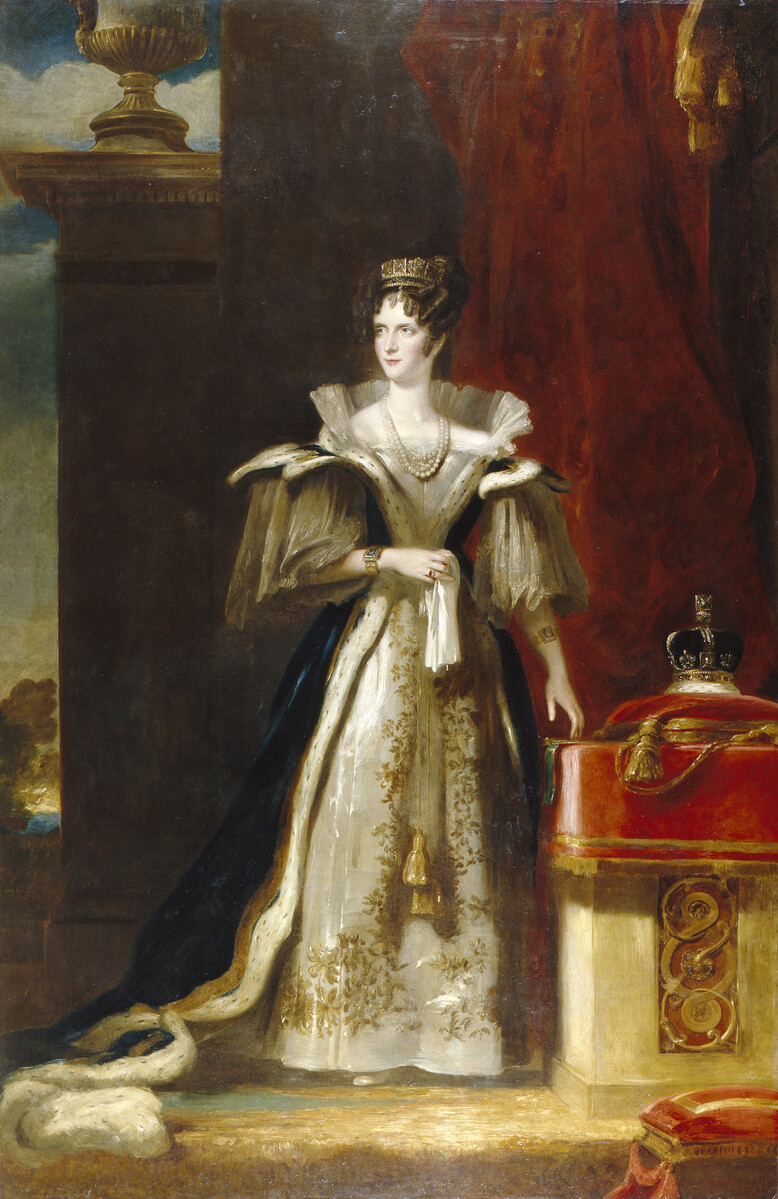 Portrait of Queen Adelaide in robes