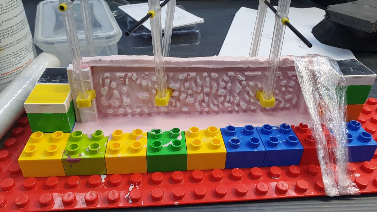 Creating the silicone rubber moulds