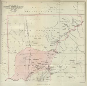 Sketch Map of British Bechuanaland from 1897, Scottish Geographical Magazine