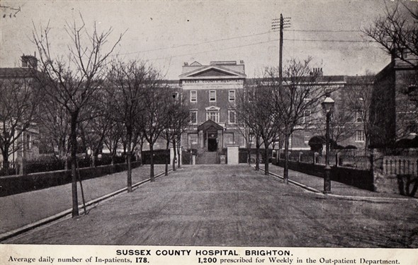 The Sussex County Hospital, Brighton just before the First World War