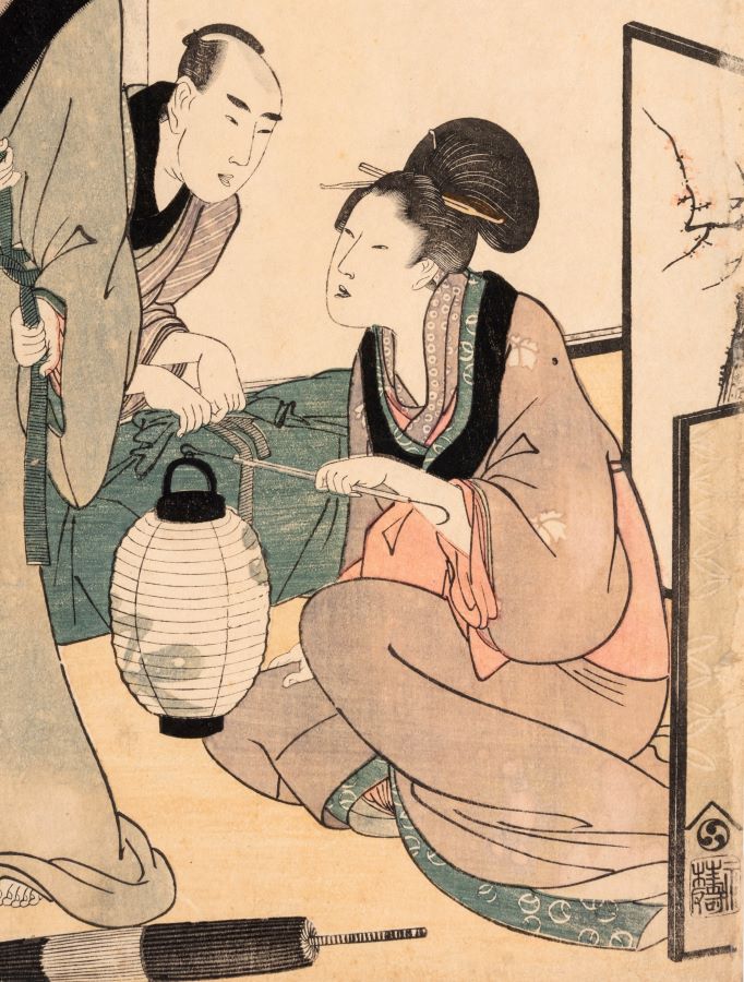 Lantern. Kigawa Utamaro , Treasurey of loyal retainers