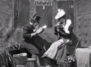 The Kiss in the Tunnel, G.A. Smith, 1899. Courtesy of Screen Archive South East and the BFI National Archive.