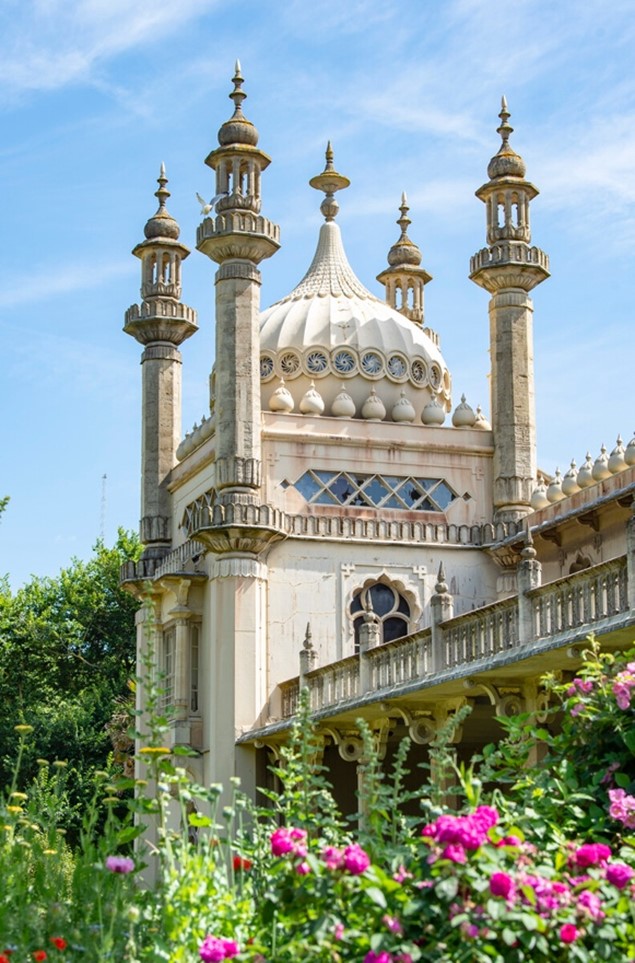 An exterior view of the Royal Pavilion