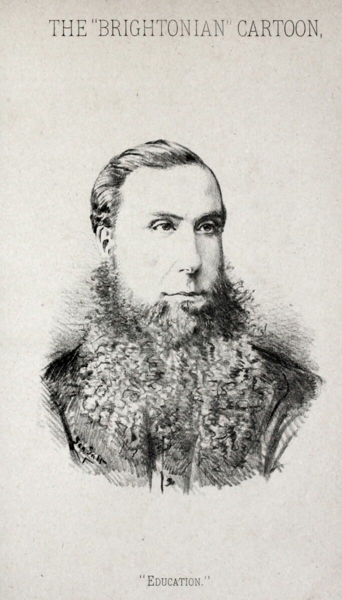 Portrait of a man with a large beard.