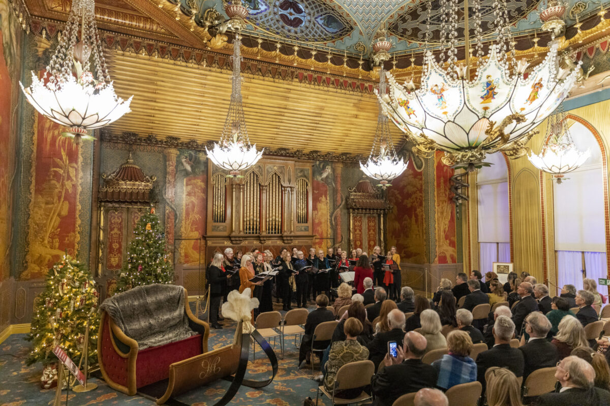 Music Room at the Royal Pavilion. The opulent room was commissioned by the then Prince George in 1815 and designed by John Nash ***Pic by David McHugh / Brighton Pictures