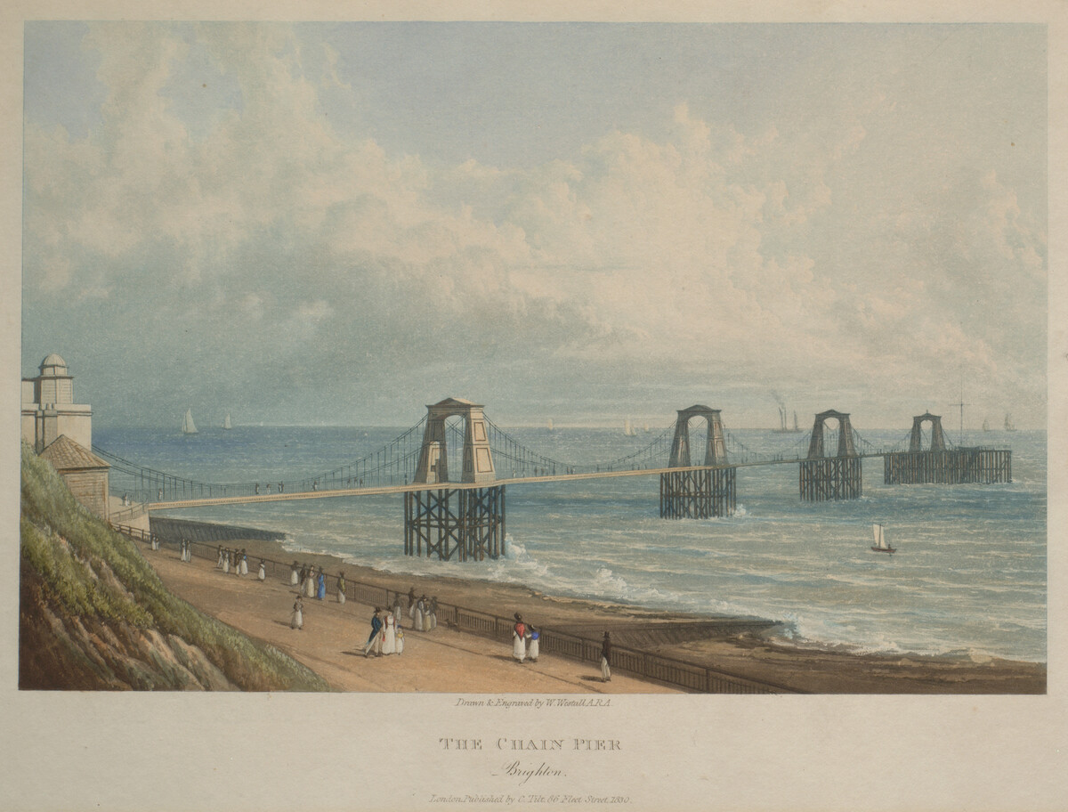 The Chain Pier by William Westall 1830