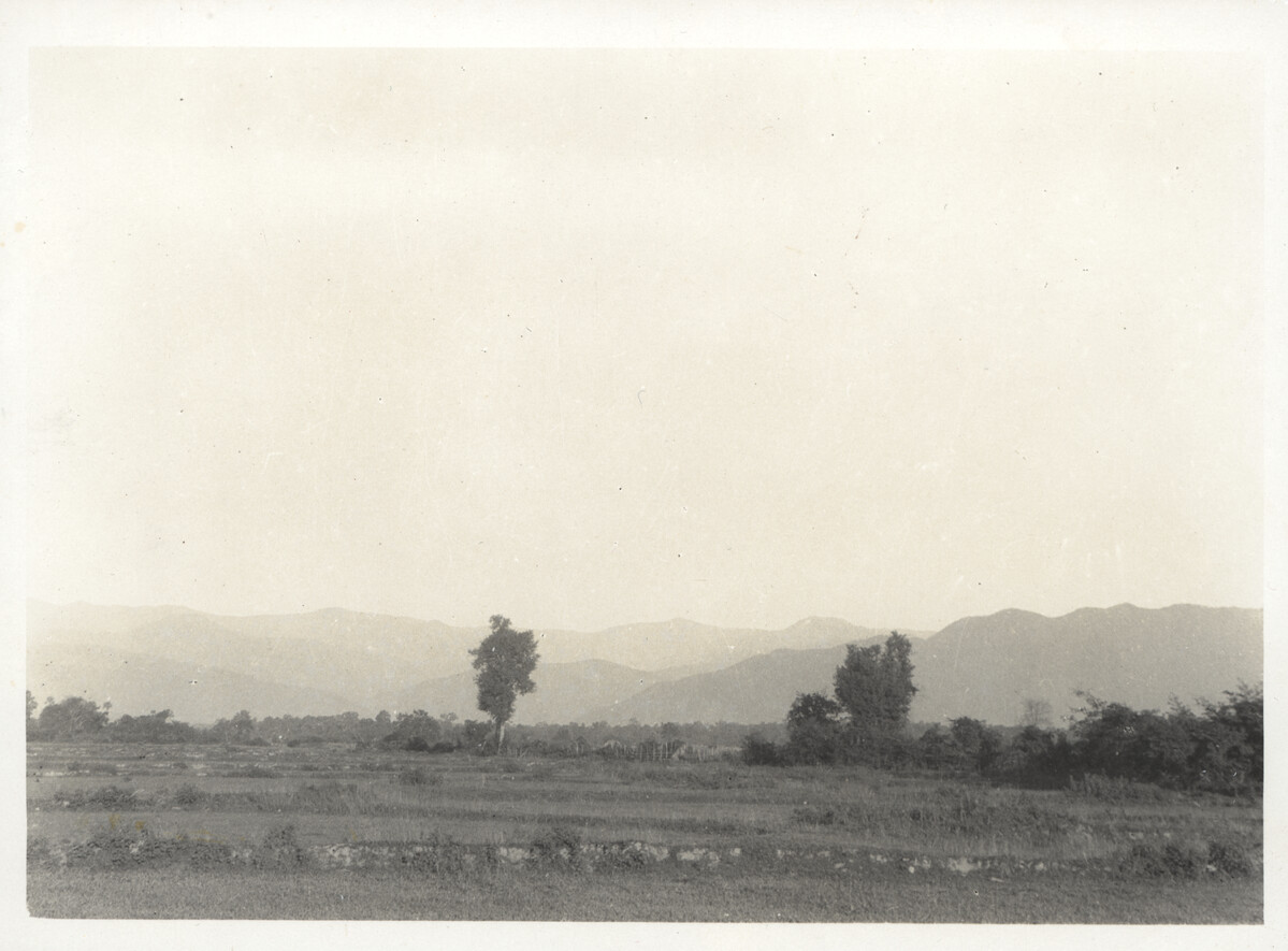 The Chin hills from the Kalemyo Plain. Myanmar (then called Burma under British rule). The Chin people relied on agriculture, with all cultivation done on the hillsides; a variety of crops were always planted, with the staple crop changing according to environmental conditions. Credit: James Henry Green Charitable Trust