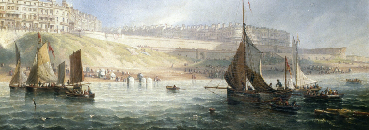 Kemp Town from the Sea 1840 by John Wilson Carmichael