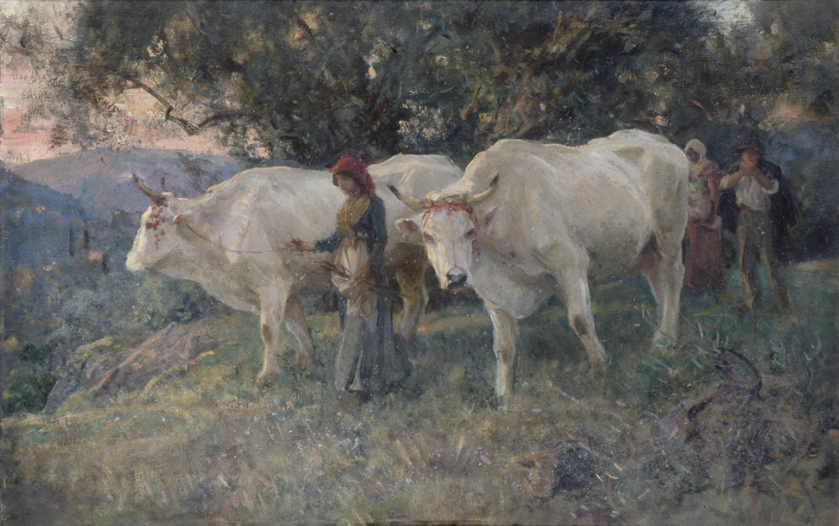 Leading Cattle, Arthur Lemon