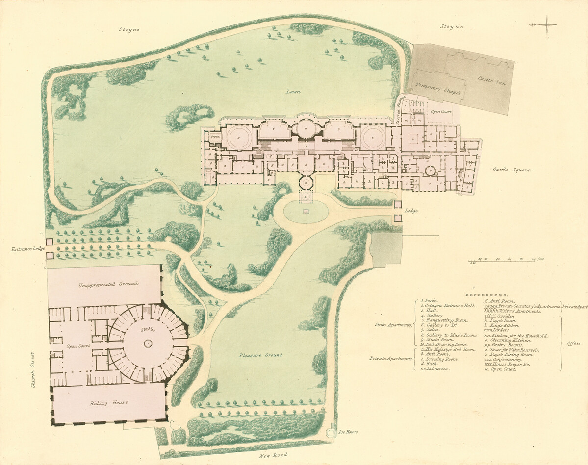Plan of Royal Pavilion Estate, 1826