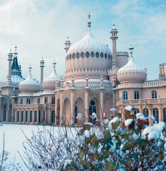 Royal Pavilion East Lawn Winter Snow