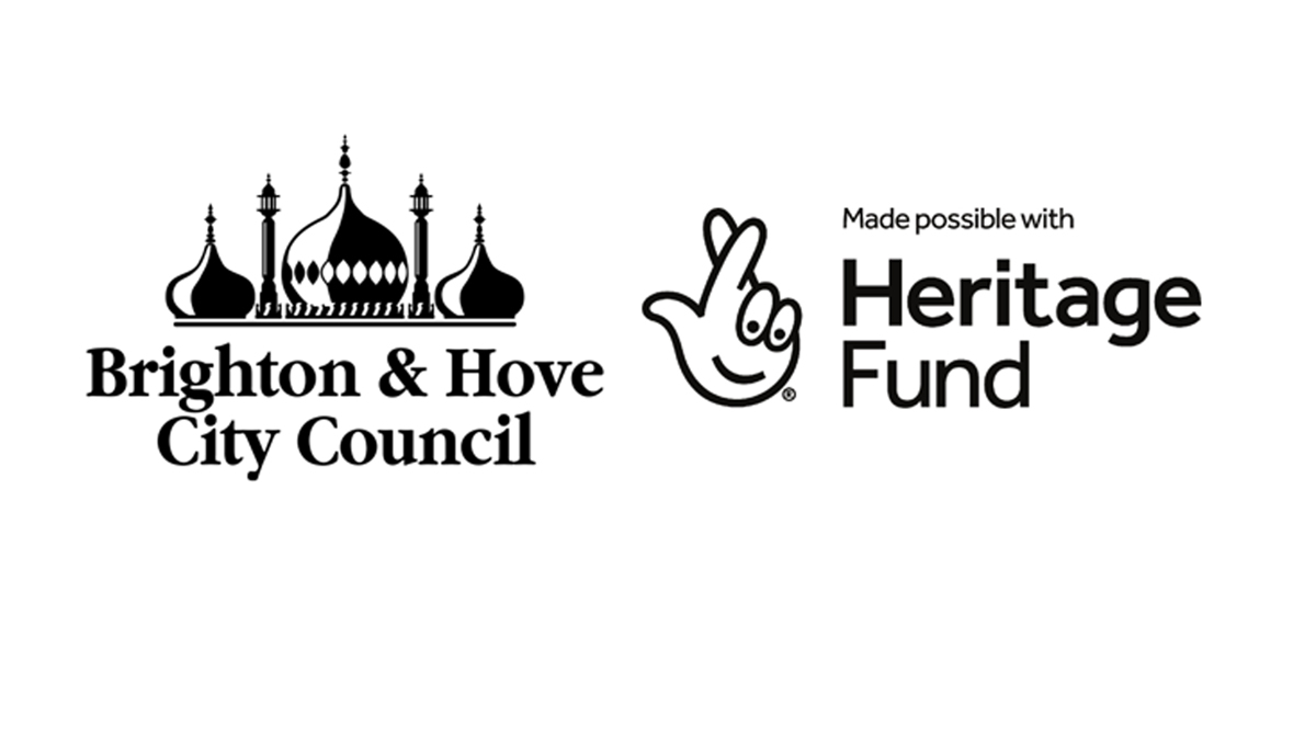 Brighton & Hove City Council logo and Heritage Fund logo