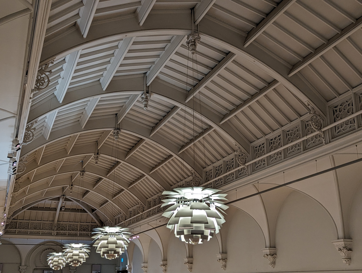 20th Century Gallery and roof with lights