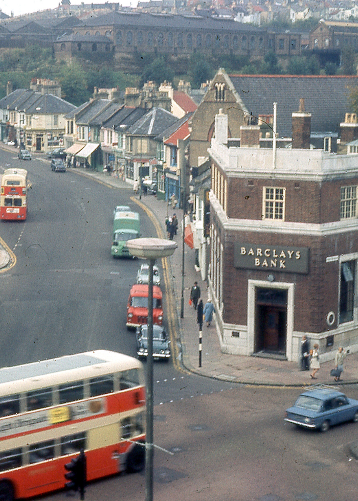 An old photograph from the 1960s of Preston Circus, Brighton.