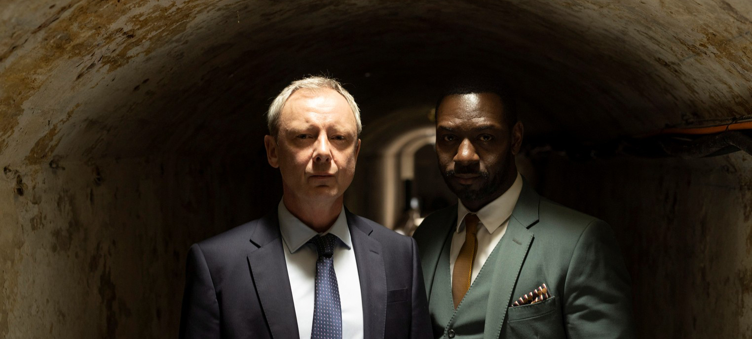 Promotional image from the Tv Series Grace, which was filmed in the Royal Pavilion tunnels