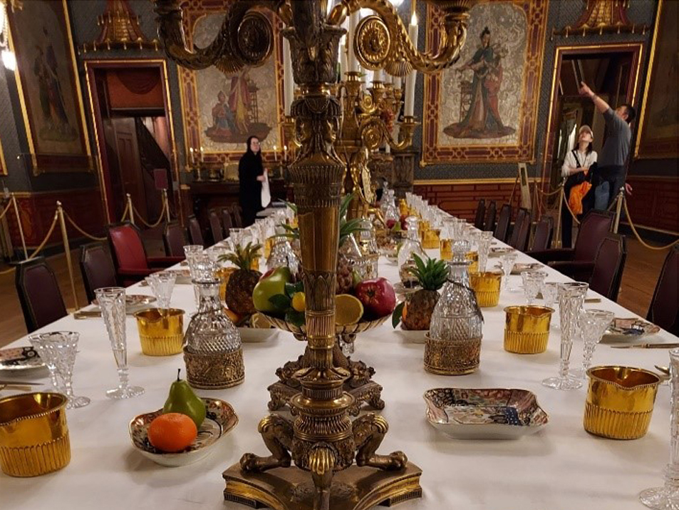 Banqueting table in the Royal Pavilion