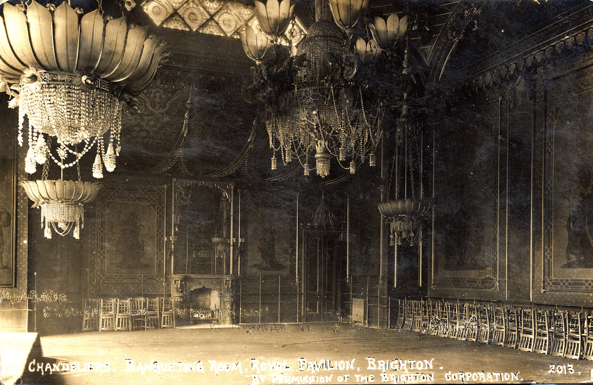 Postcard depicting the Banqueting Room