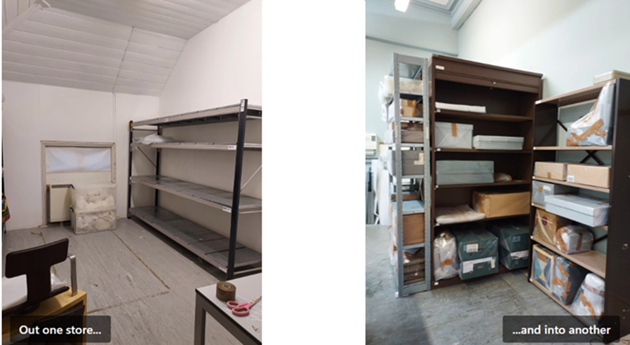 Empty store in Hove attic and a full temporary storage space