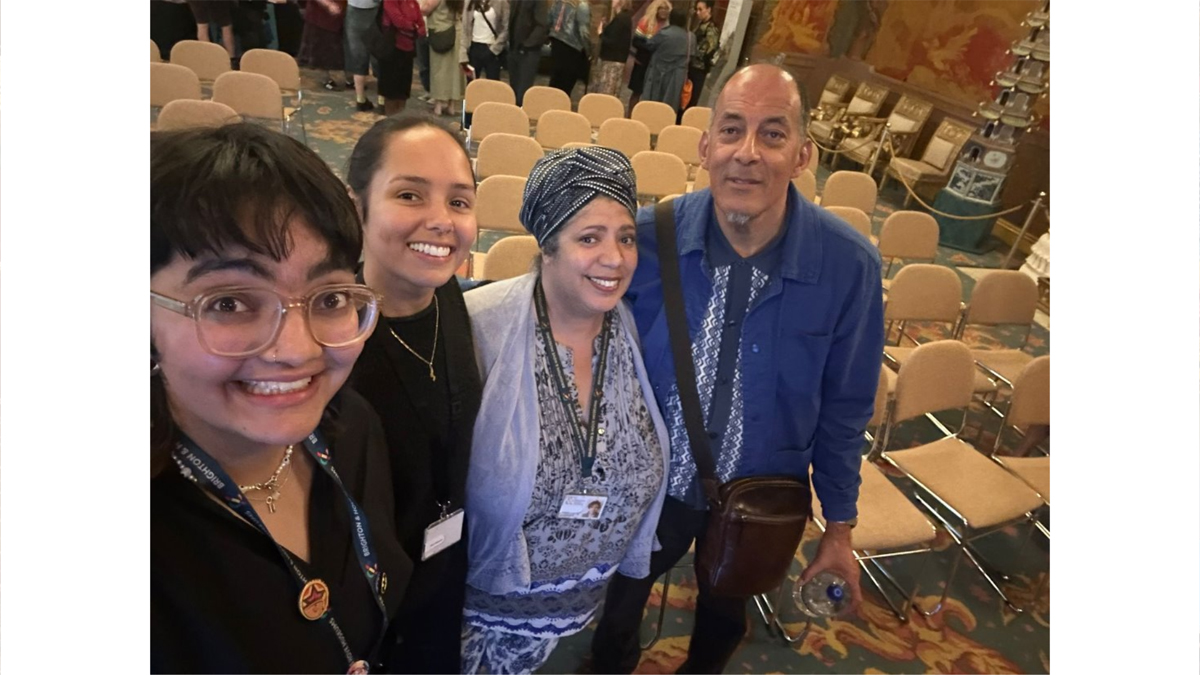 Professor Hakim Adi at the Royal Pavilion with the Culture Change team