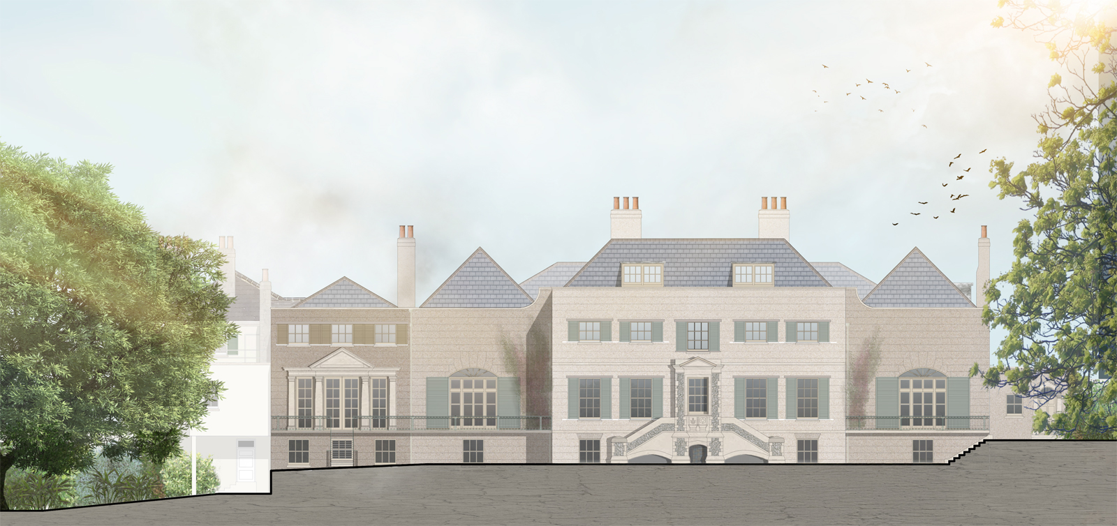 Preston Manor To the Manor Reborn after drawing