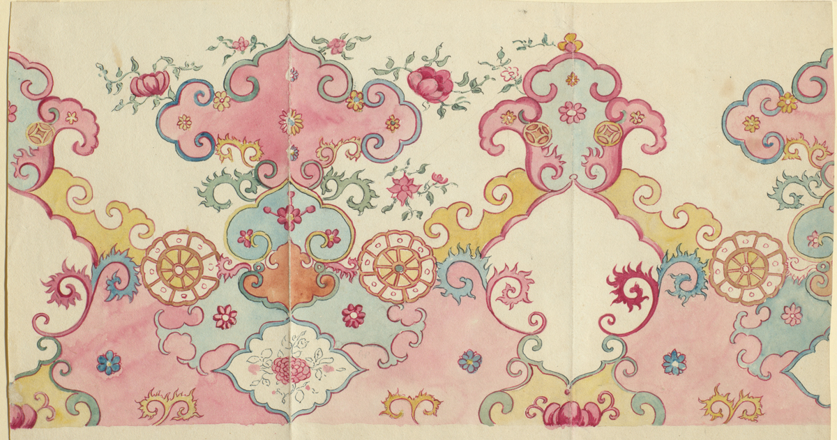 Wallpaper Design with Floral Motifs, fa100408