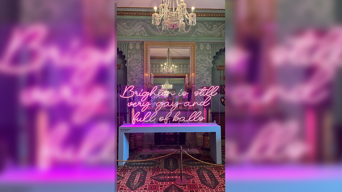 neon pink artwork