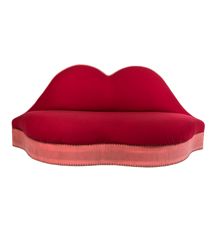 Mae West Lips Sofa, designed by Salvador Dalí, 1937.