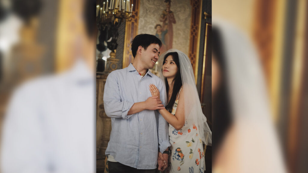 Ke Tang proposal photography in the Royal Pavilion