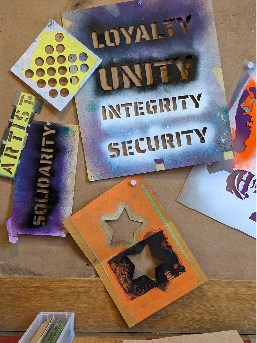 Artwork from the Power to The People! workshop