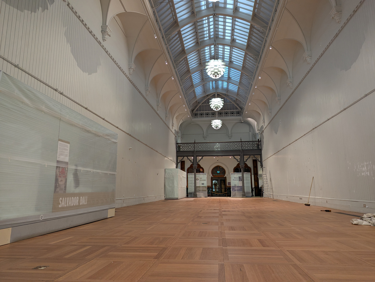 Brighton Museum gallery empty 2025