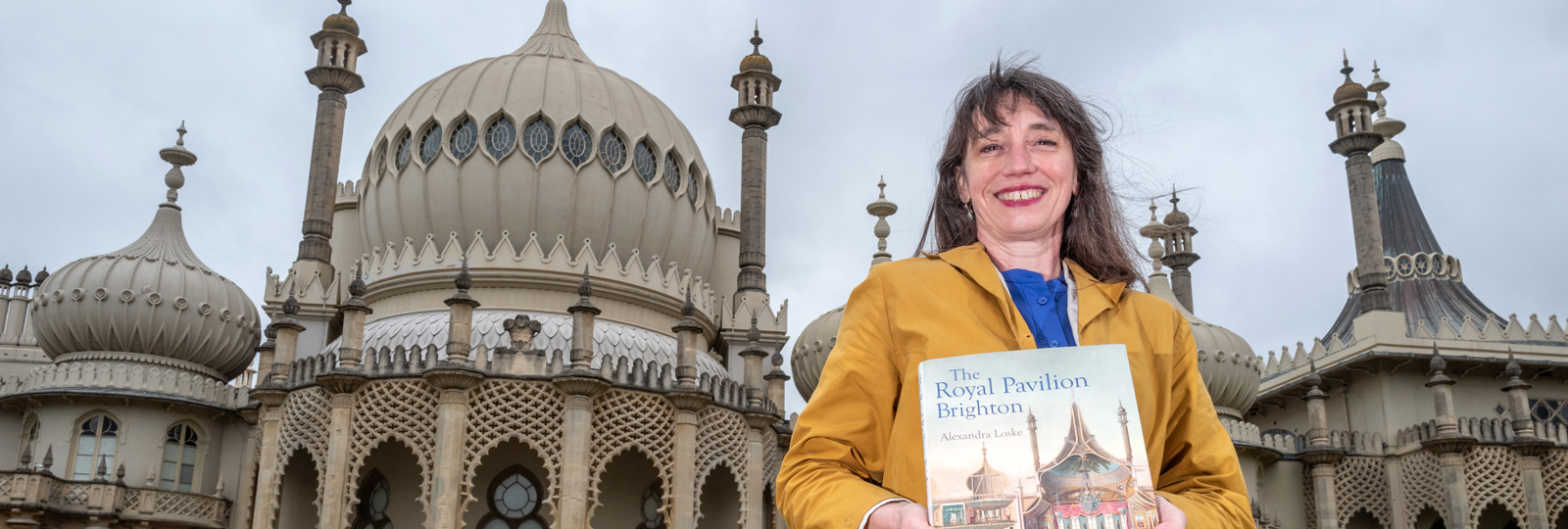 Alexandra Loske with Yale book