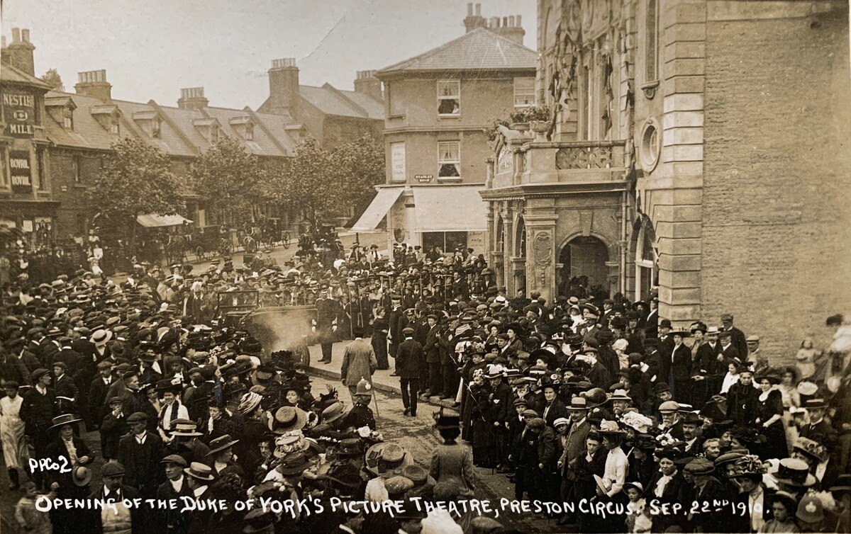 Opening of the Duke of York’s Picture Theatre, Preston Circus, 22 September 1910.