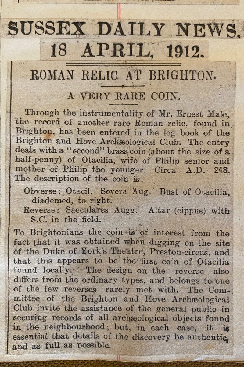 Sussex Daily News 18 April 1912