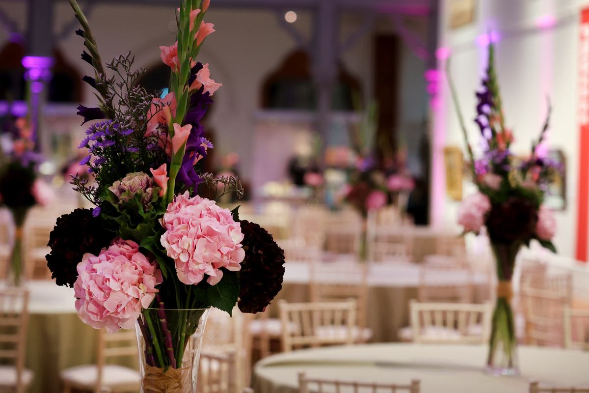The Central Gallery at Brighton Museum & Art Gallery. Set for a function