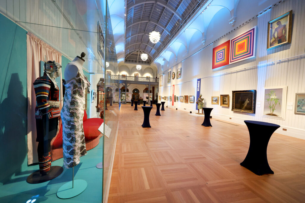 The Central Gallery at Brighton Museum & Art Gallery. Set for a function