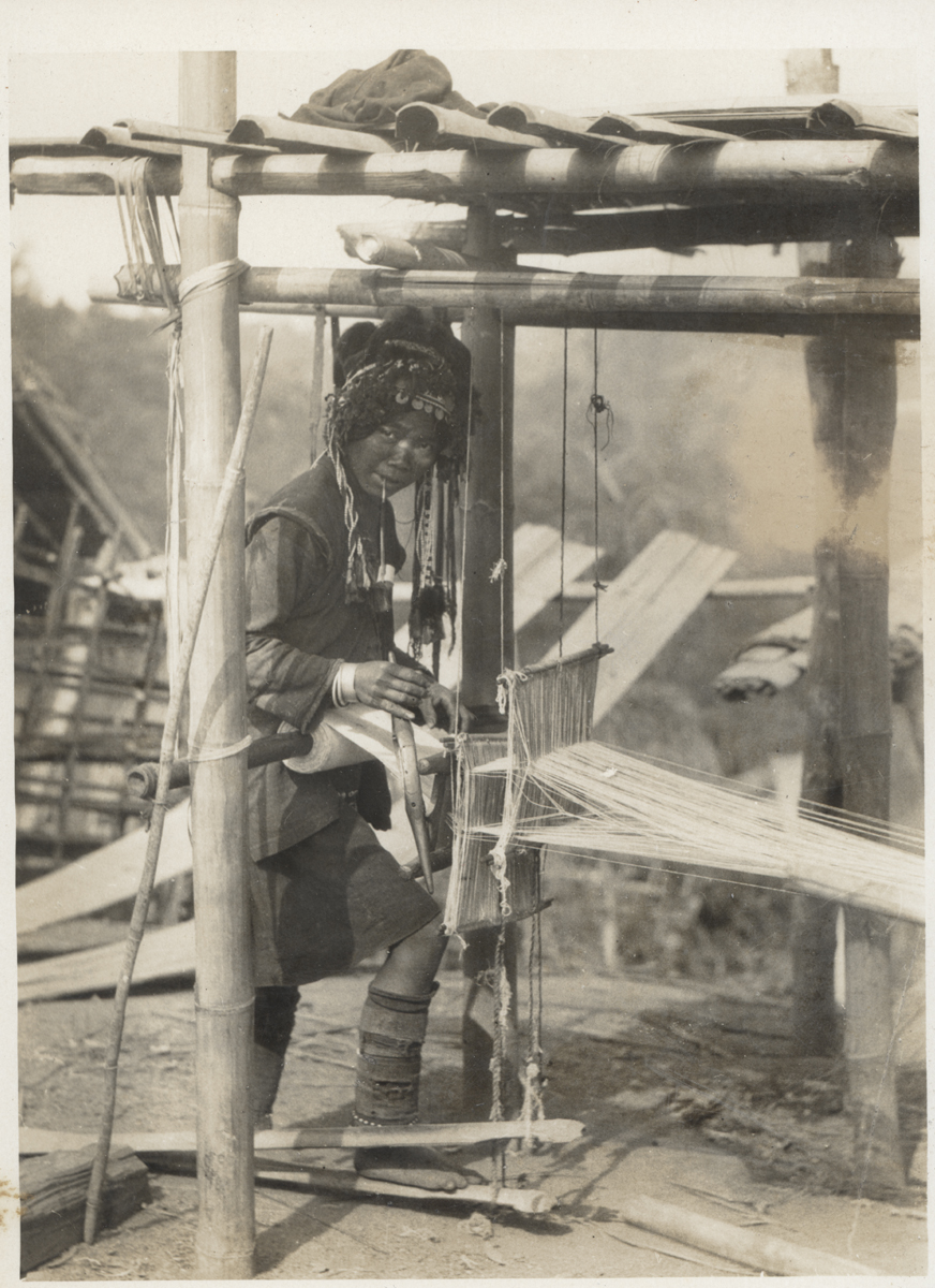 WA1516. Kaw [Akha] women weaving. Burma image, credit James Henry Green Charitable Trust