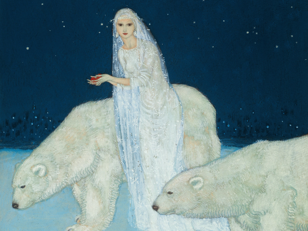 The Ice Maiden or Everything about her was white, 1915 Edmund Dulac
