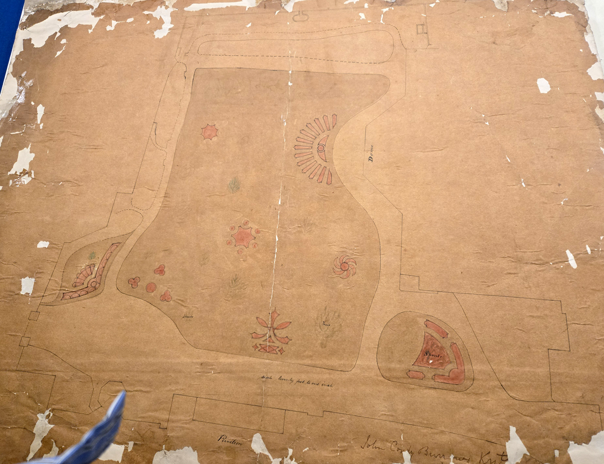 Plan for Ornamental Flower Beds in the Royal Pavilion Garden 1874