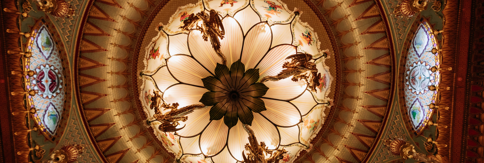 Music Room Chandelier taken from below