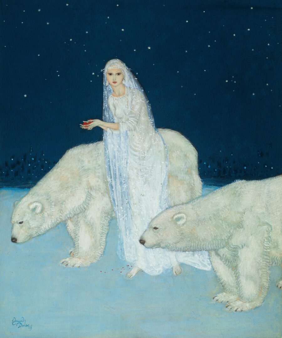 Into-the-Blue-image-The-Ice-Maiden-or-Everything-about-her-was-white-1915-Edmund-Dula