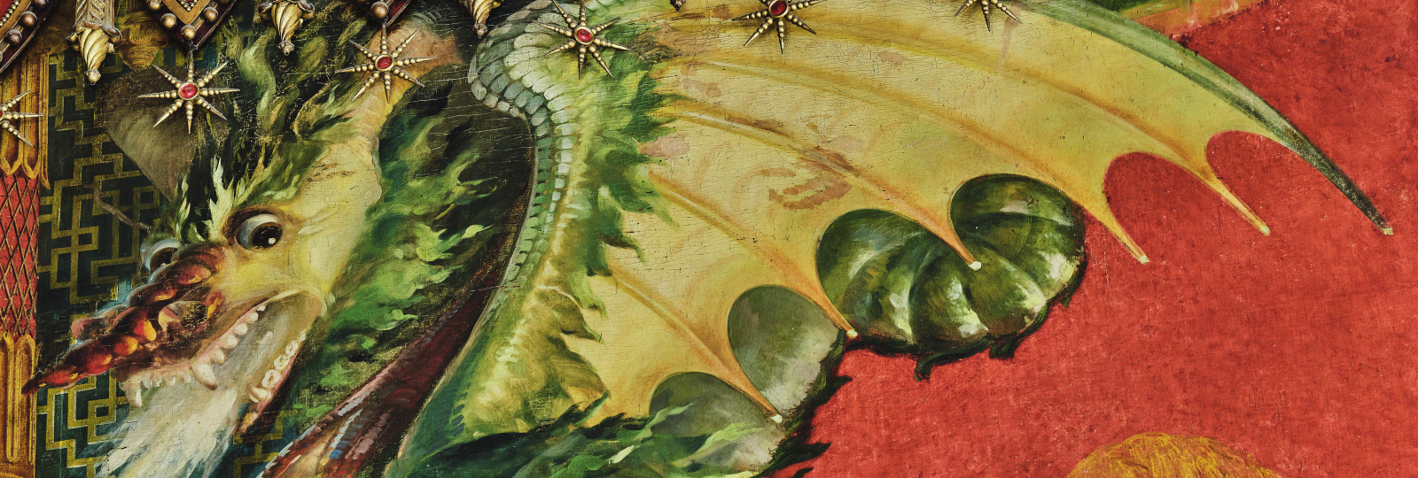 decorative dragon from the royal pavilion walls