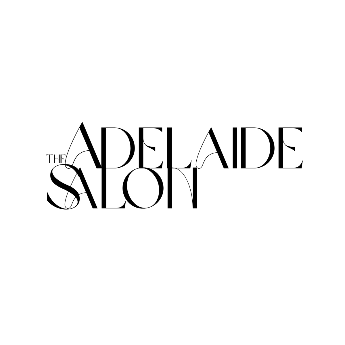 The Adelaide Salon logo. Black text on a white background.