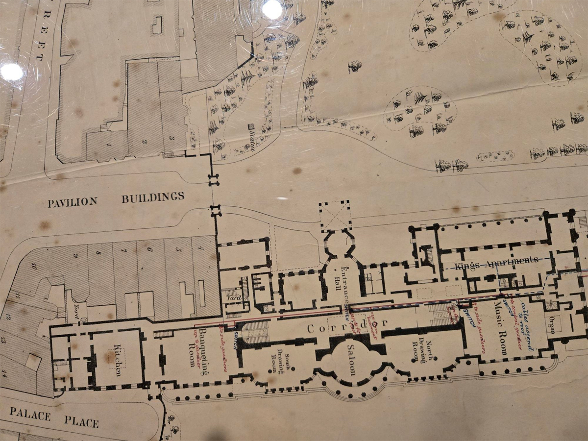 Plan for the Royal Pavilion Illuminations c1880