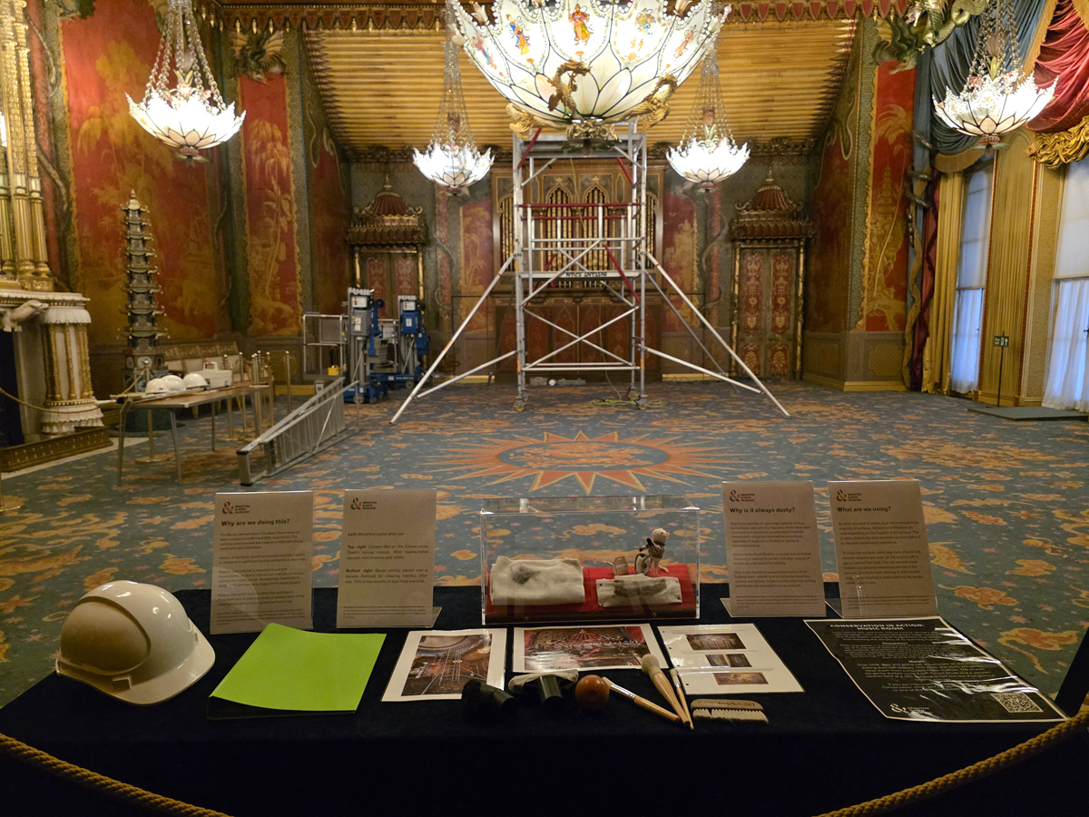 A range of information for visitors about the project